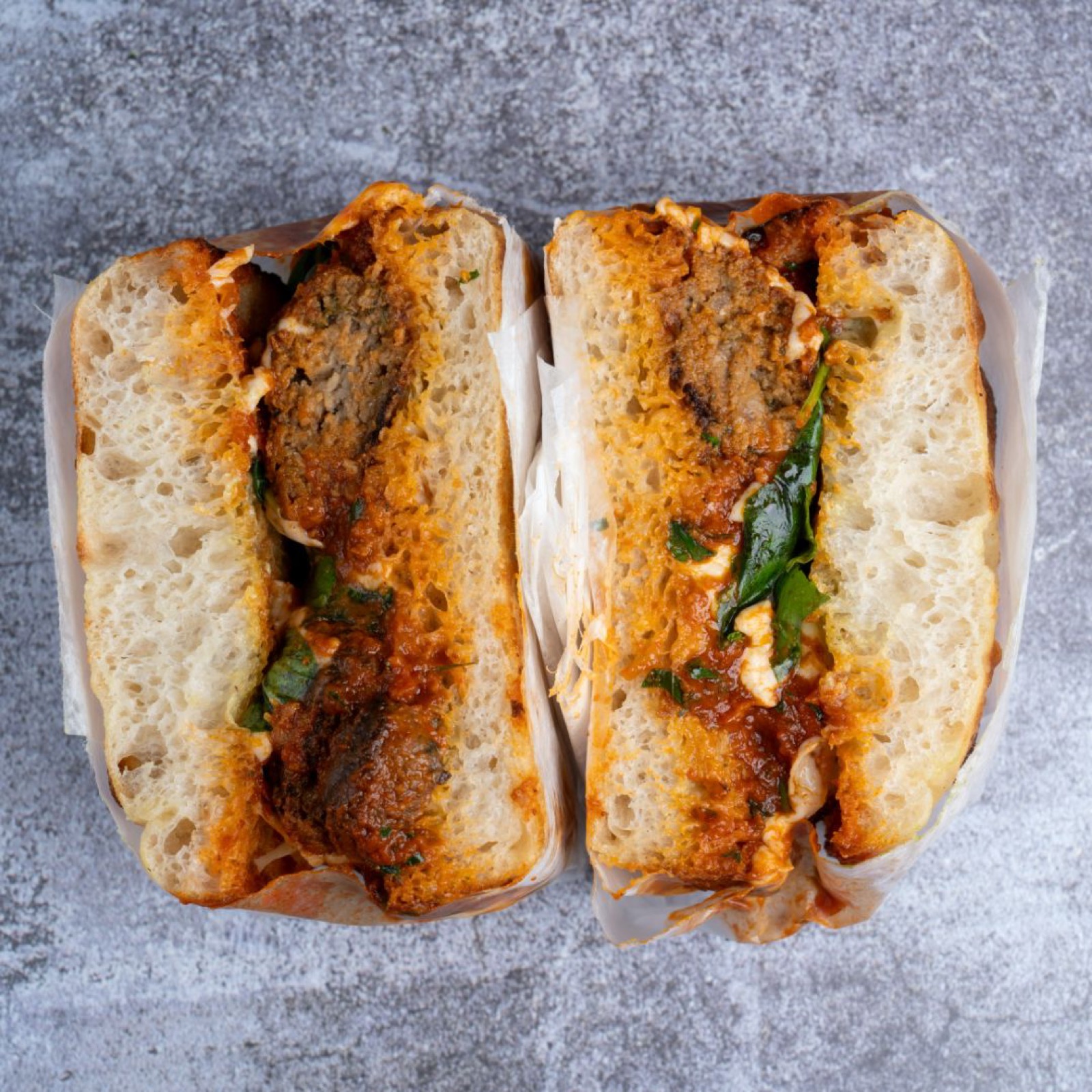 Grandma's Meatball Sandwich